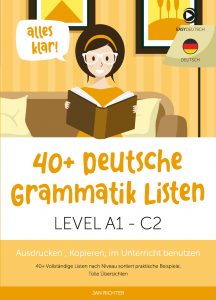 40+ Deutsche Grammatiklisten